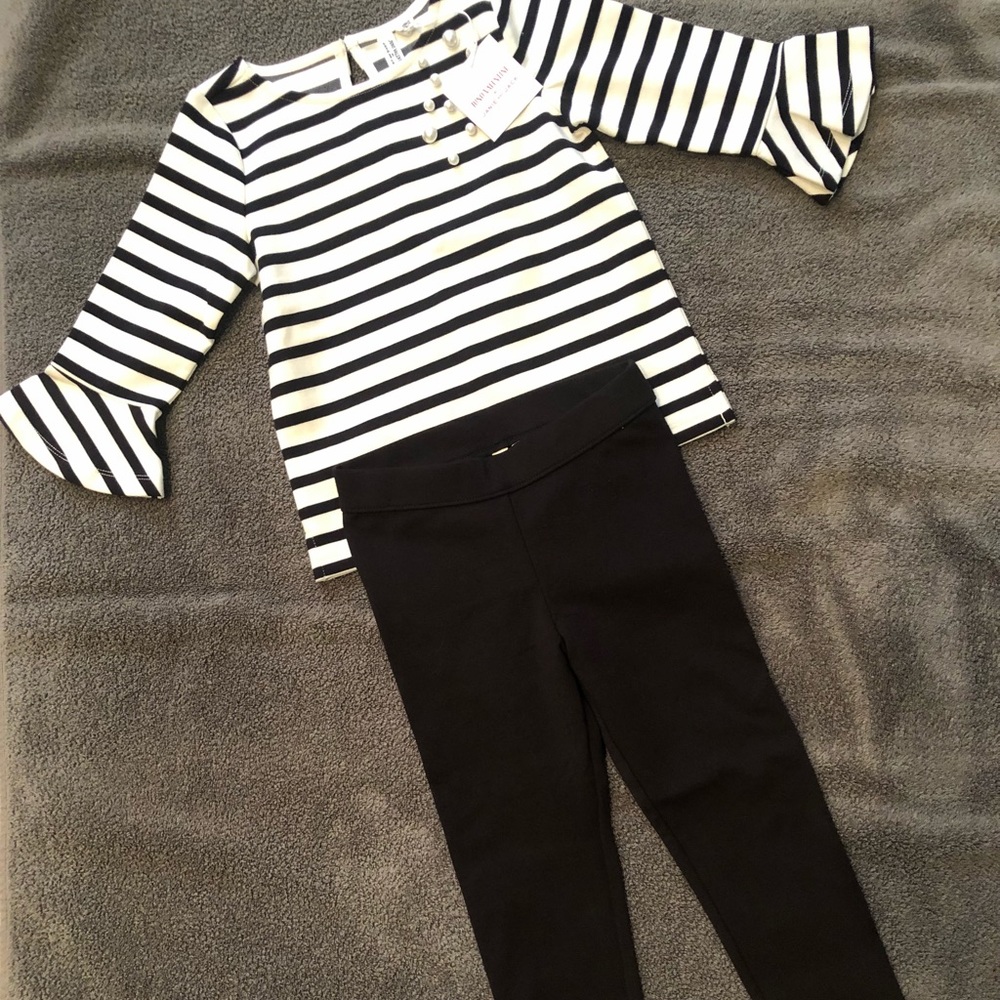 Adorable Janie and Jack Top & Legging Set